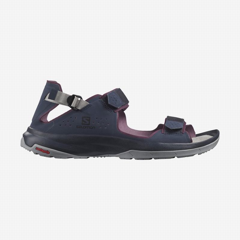 Salomon Singapore Womens Sandals - TECH FEEL Navy | 12073-REIB